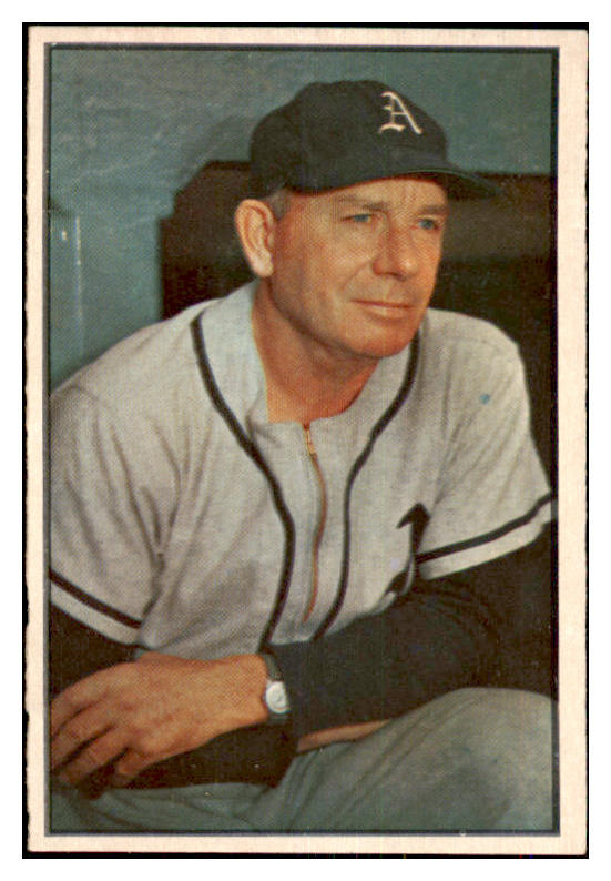 1953 Bowman Color Baseball #031 Jimmy Dykes A's EX-MT 477234