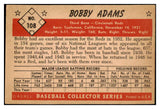 1953 Bowman Color Baseball #108 Bobby Adams Reds EX+/EX-MT 477242