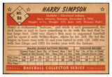 1953 Bowman Color Baseball #086 Harry Simpson Indians EX-MT 477252