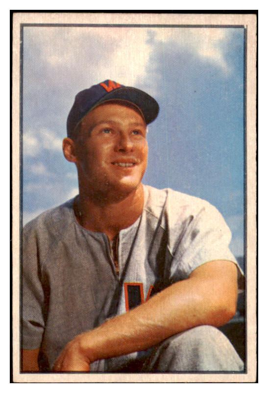 1953 Bowman Color Baseball #024 Jackie Jensen Senators EX 477266