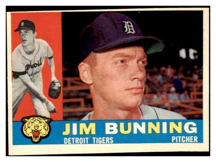 1960 Topps Baseball #502 Jim Bunning Tigers EX 477273