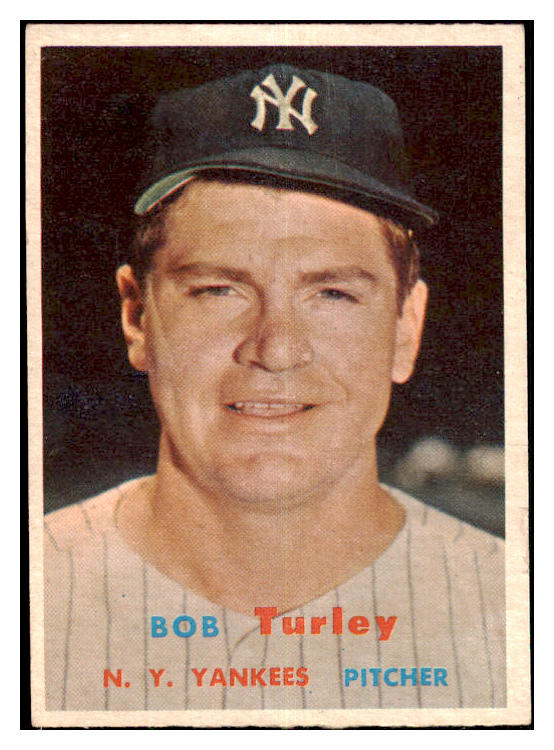 1957 Topps Baseball #264 Bob Turley Yankees VG-EX 477318