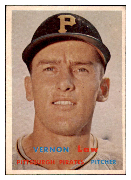 1957 Topps Baseball #199 Vern Law Pirates VG-EX 477326