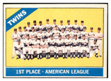 1966 Topps Baseball #526 Minnesota Twins Team EX-MT 477353