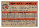 1957 Topps Baseball #322 Cincinnati Reds Team EX+/EX-MT 477365
