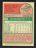 1975 Topps Baseball #080 Carlton Fisk Red Sox NR-MT 477381