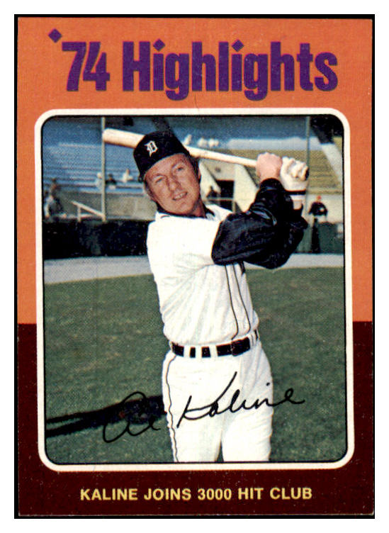 1975 Topps Baseball #004 Al Kaline HL Tigers NR-MT 477391