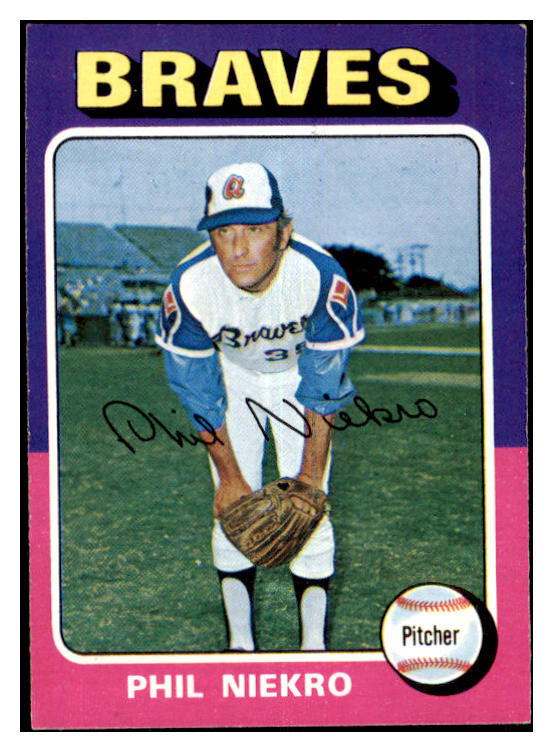 1975 Topps Baseball #130 Phil Niekro Braves NR-MT 477397