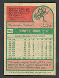 1975 Topps Baseball #260 Johnny Bench Reds EX-MT 477423