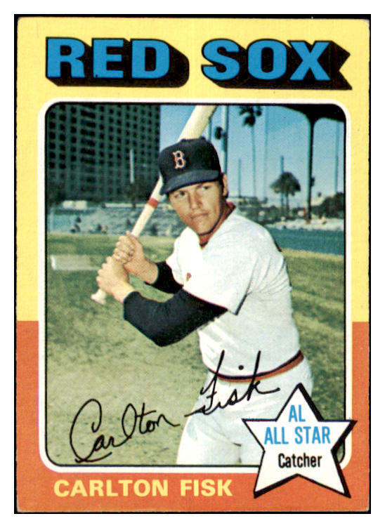 1975 Topps Baseball #080 Carlton Fisk Red Sox EX-MT 477431