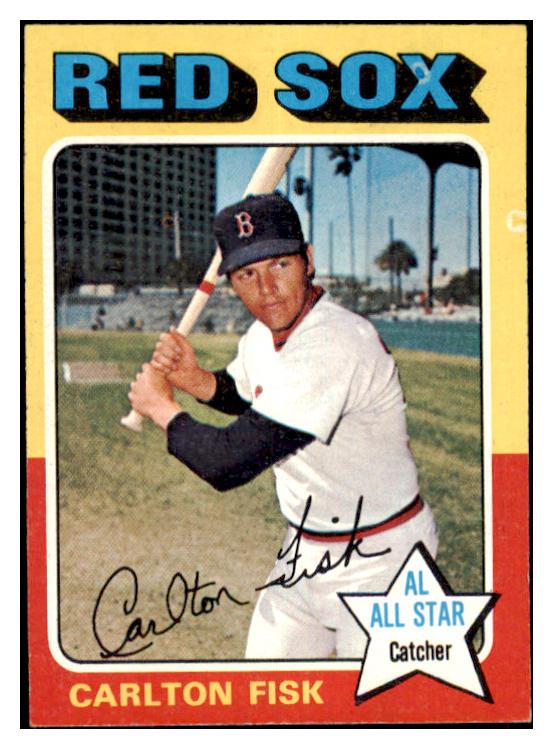 1975 Topps Baseball #080 Carlton Fisk Red Sox EX-MT 477433