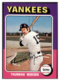 1975 Topps Baseball #020 Thurman Munson Yankees EX-MT 477445