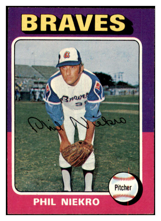 1975 Topps Baseball #130 Phil Niekro Braves EX-MT 477447
