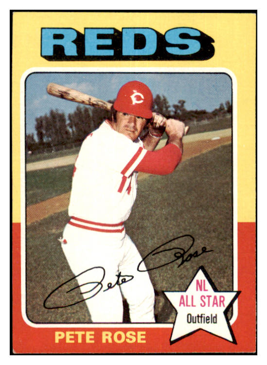 1975 Topps Baseball #320 Pete Rose Reds EX-MT 477455
