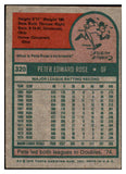 1975 Topps Baseball #320 Pete Rose Reds EX-MT 477455