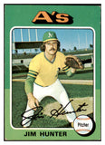 1975 Topps Baseball #230 Catfish Hunter A's EX 477494