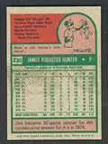 1975 Topps Baseball #230 Catfish Hunter A's EX 477494