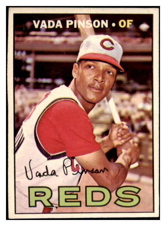 1967 Topps Baseball #550 Vada Pinson Reds VG-EX 477597