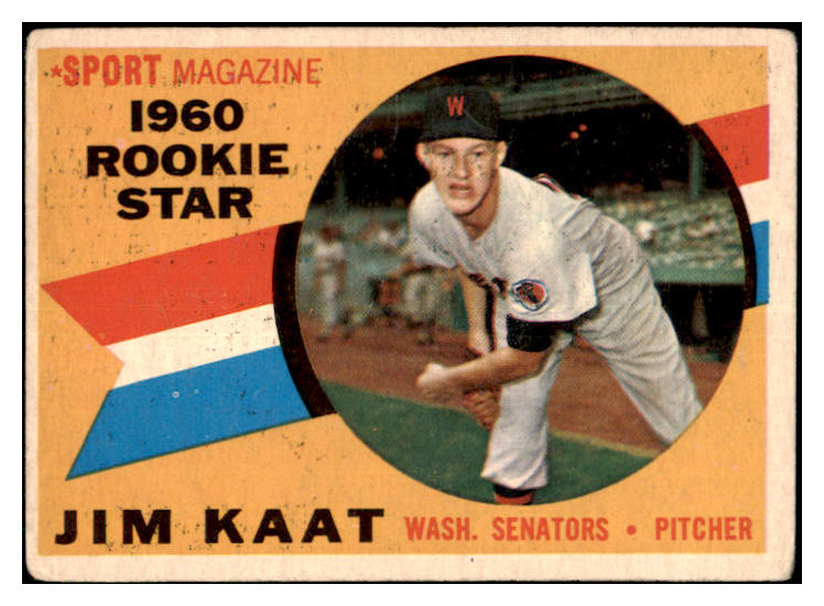 1960 Topps Baseball #136 Jim Kaat Senators VG 477617