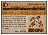 1960 Topps Baseball #136 Jim Kaat Senators VG 477617