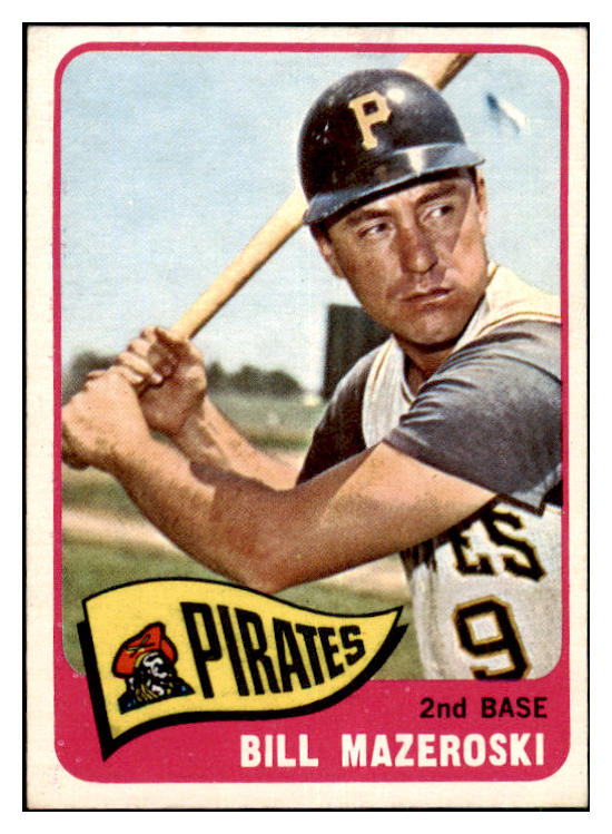 1965 Topps Baseball #095 Bill Mazeroski Pirates VG-EX 477627