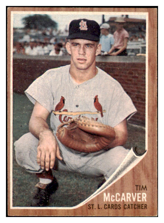 1962 Topps Baseball #167 Tim McCarver Cardinals VG-EX 477636