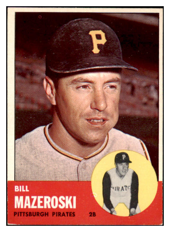 1963 Topps Baseball #323 Bill Mazeroski Pirates VG-EX 477647