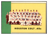 1963 Topps Baseball #312 Houston Colt .45s Team VG-EX 477650