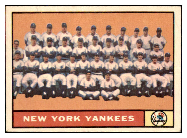 1961 Topps Baseball #228 New York Yankees Team VG-EX 477666