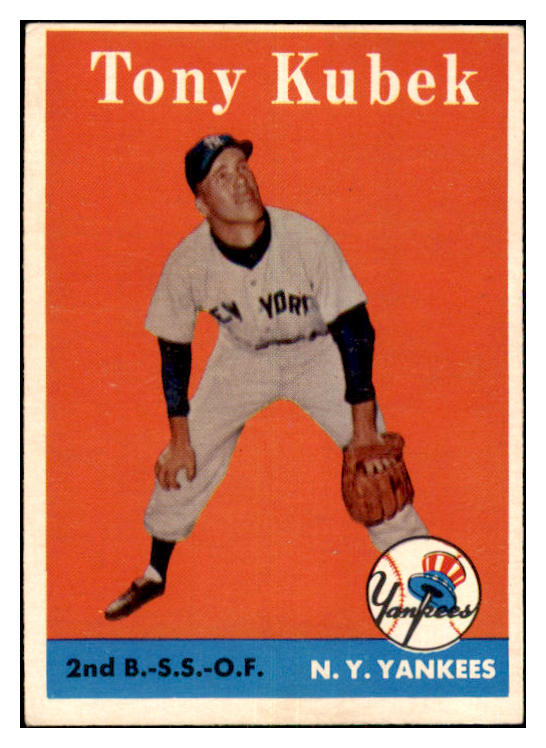 1958 Topps Baseball #393 Tony Kubek Yankees VG-EX 477699