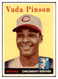 1958 Topps Baseball #420 Vada Pinson Reds VG-EX 477701