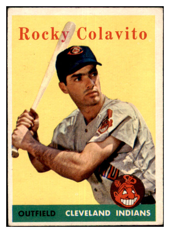 1958 Topps Baseball #368 Rocky Colavito Indians VG-EX 477702