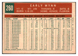 1959 Topps Baseball #260 Early Wynn White Sox VG-EX 477730