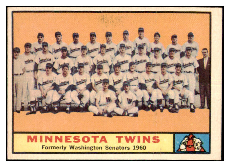 1961 Topps Baseball #542 Minnesota Twins Team EX-MT 477733