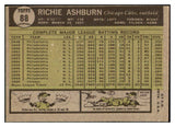 1961 Topps Baseball #088 Richie Ashburn Cubs EX 477745