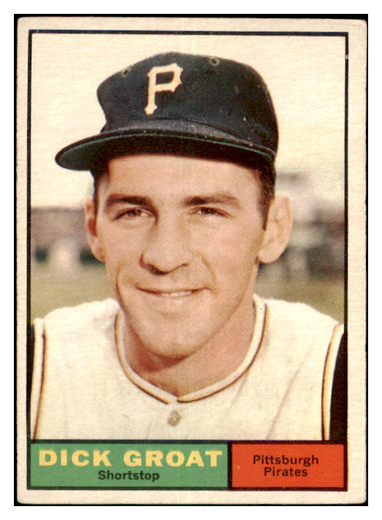 1961 Topps Baseball #001 Dick Groat Pirates VG 477751