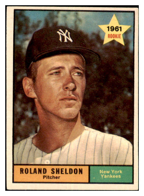 1961 Topps Baseball #541 Roland Sheldon Yankees EX-MT 477753