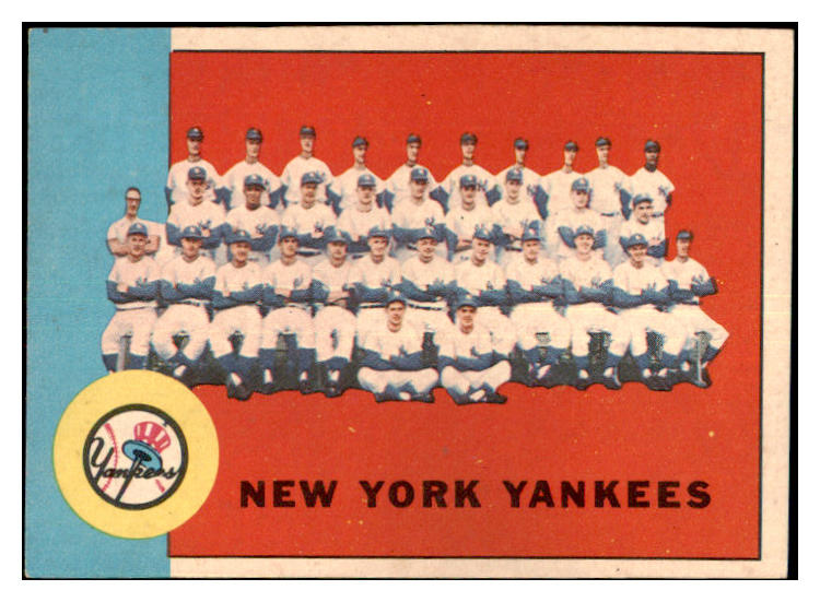 1963 Topps Baseball #247 New York Yankees Team NR-MT 477759