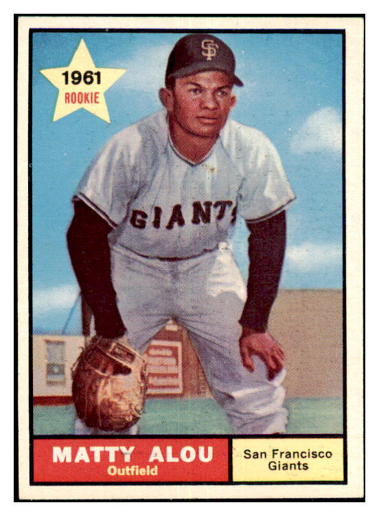 1961 Topps Baseball #327 Matty Alou Giants NR-MT 477786
