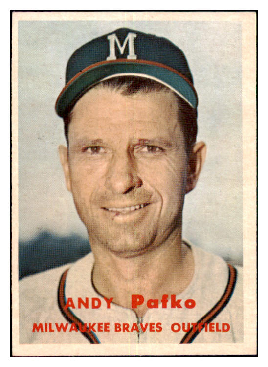1957 Topps Baseball #143 Andy Pafko Braves EX-MT 477811