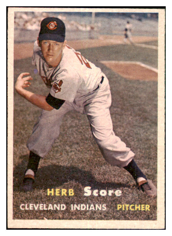 1957 Topps Baseball #050 Herb Score Indians NR-MT 477814