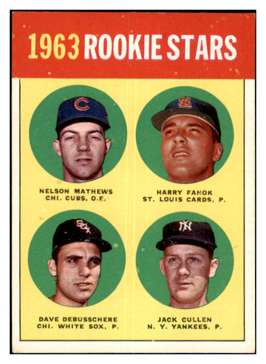 1963 Topps Baseball #054 Dave DeBusschere White Sox NR-MT 477818