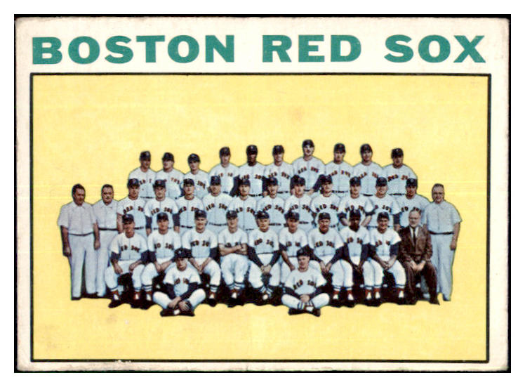 1964 Topps Baseball #579 Boston Red Sox Team VG 477827