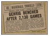 1961 Topps Baseball #405 Lou Gehrig Yankees EX-MT 477832
