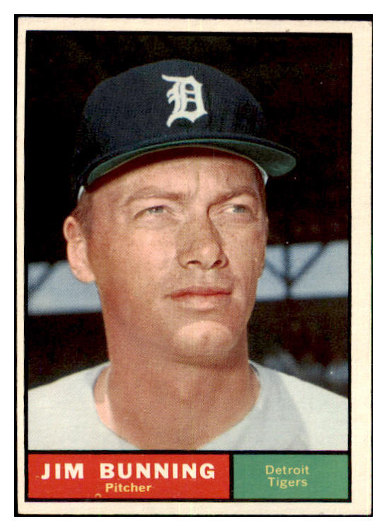 1961 Topps Baseball #490 Jim Bunning Tigers EX-MT 477833