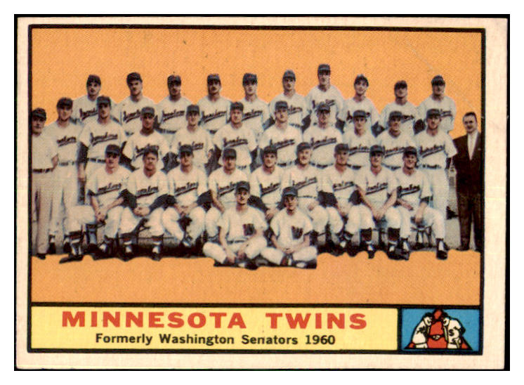 1961 Topps Baseball #542 Minnesota Twins Team EX-MT 477834
