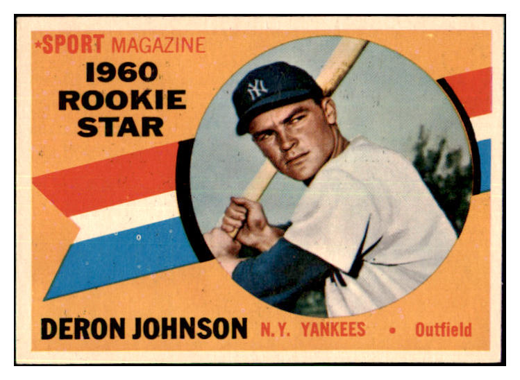1960 Topps Baseball #134 Deron Johnson Yankees EX-MT 477837