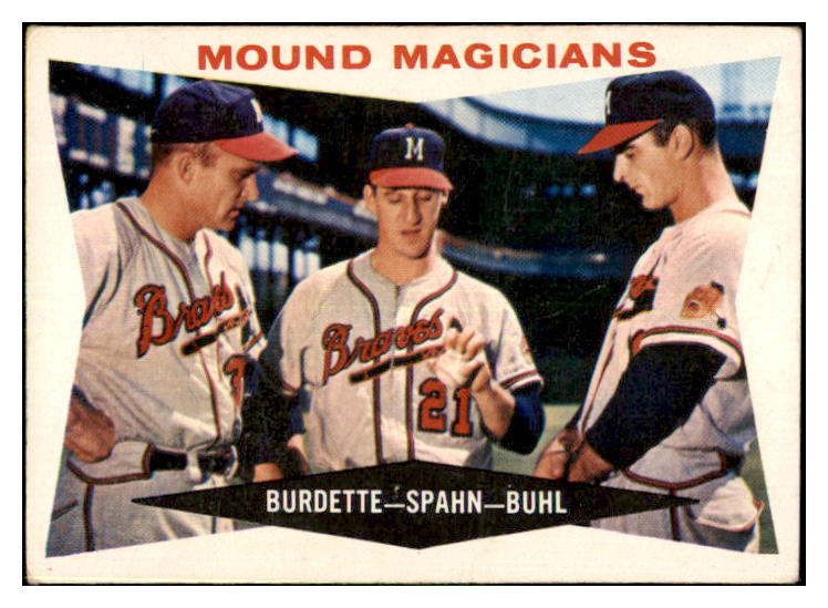 1960 Topps Baseball #230 Warren Spahn Lou Burdette EX+/EX-MT 477839