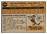 1960 Topps Baseball #505 Ted Kluszewski White Sox EX+/EX-MT 477840