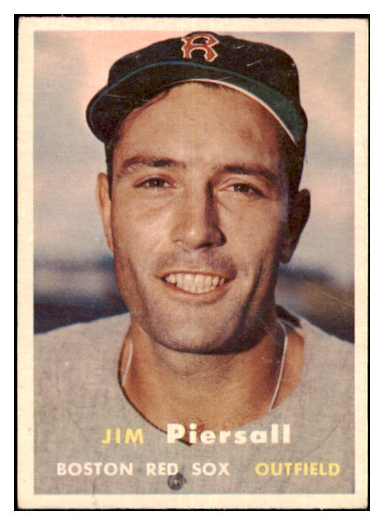 1957 Topps Baseball #075 Jimmy Piersall Red Sox EX+/EX-MT 477843
